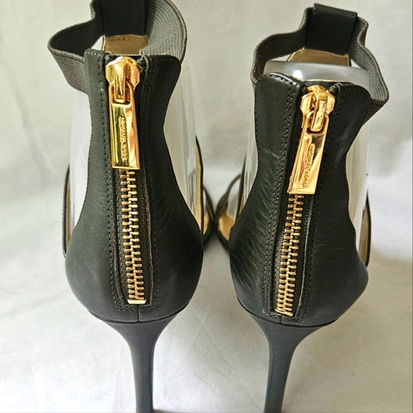 MICHAEL Michael Kors Dominique Ankle Strap Sandals Leather Olive Green Size 7.5 - Picture 10 of 10